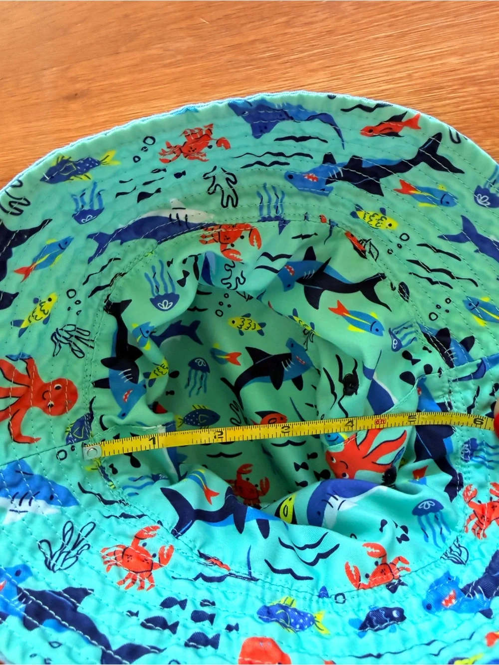 CAT & JACK | Reversible Ocean Life Chambray Bucket Hat
